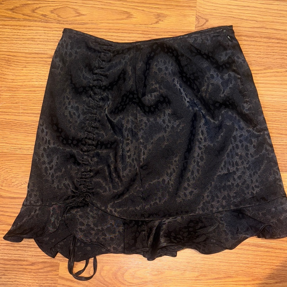 Forever 21 Black Leopard Mini Skirt